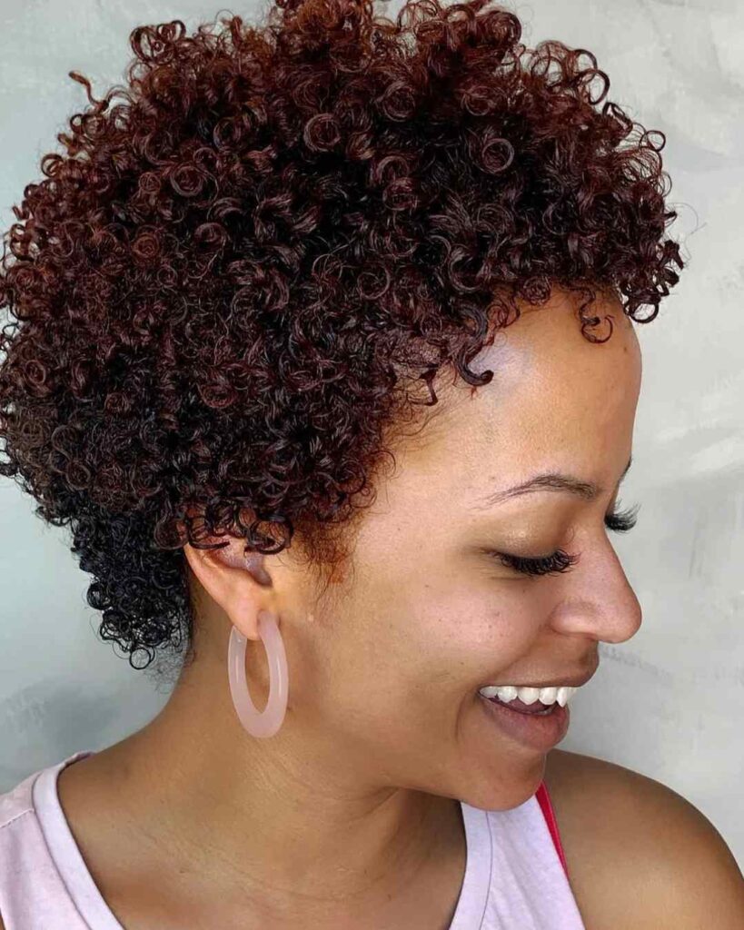 Curly Crop with Bangs