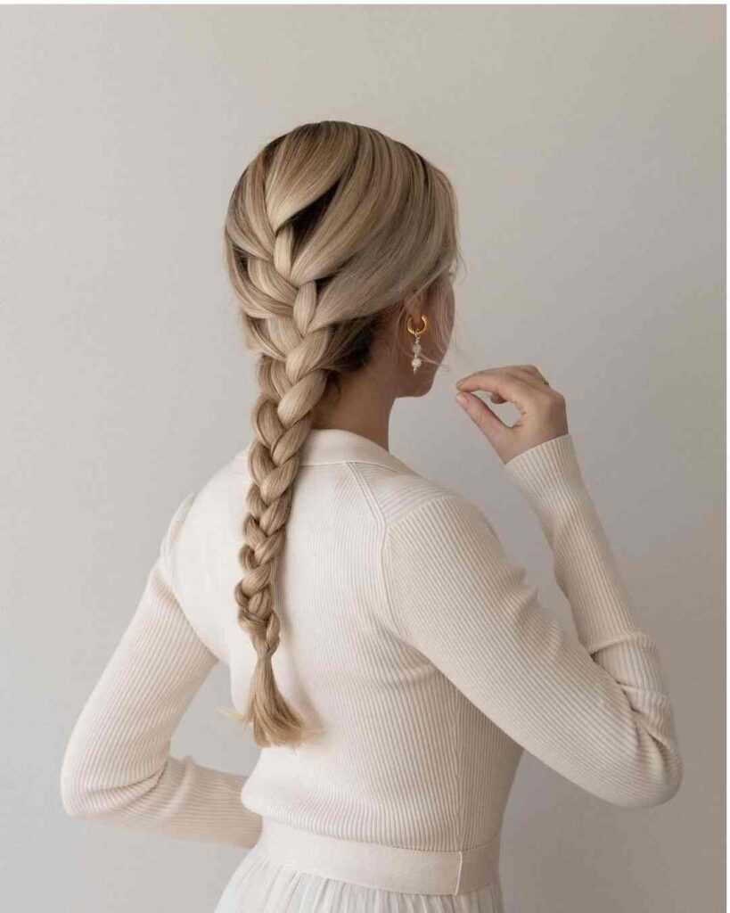 The French Braid Pony Hybrid