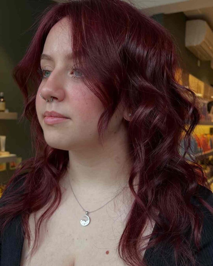 4. Fiery Red Wine Streaks