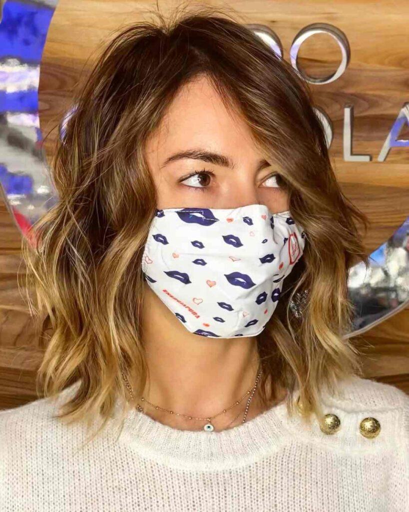  Sandy Caramel Lob