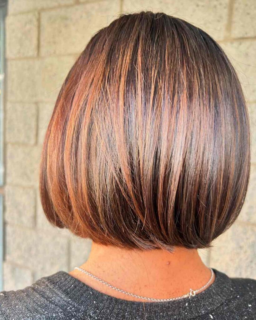 Caramel Frost Tip Bob