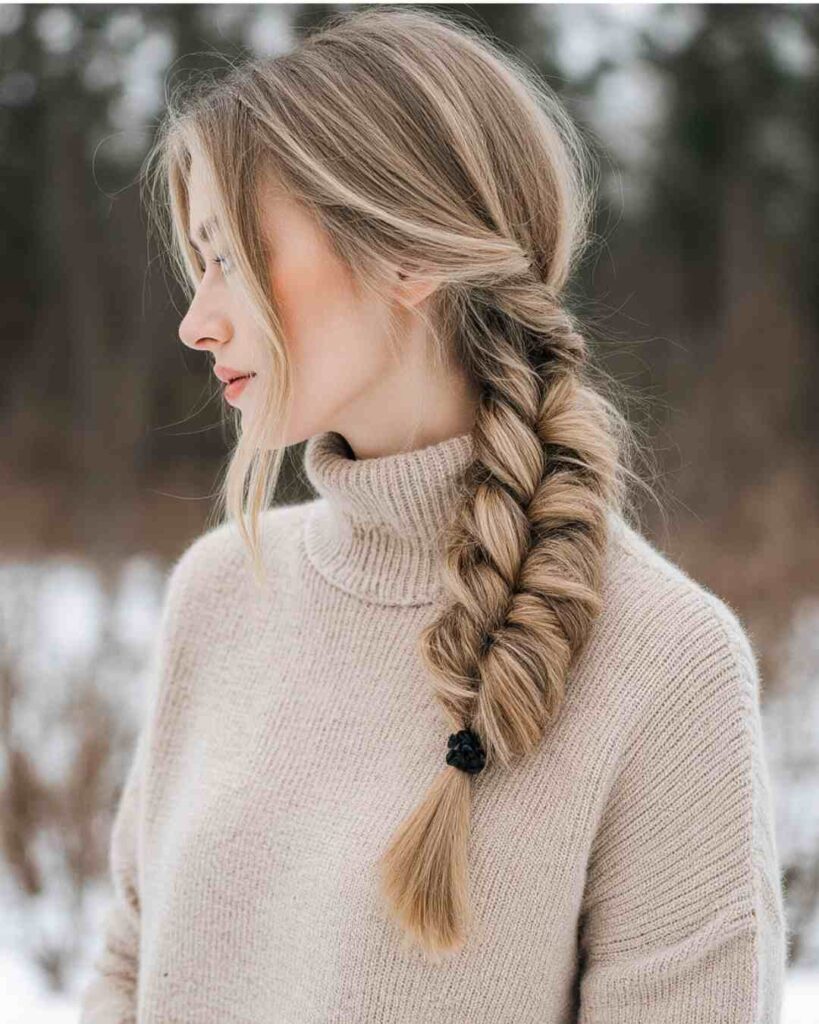 cozy winter hairstyles for long hair