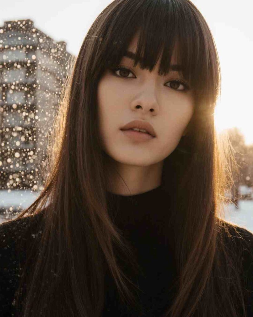 winter-ready bangs