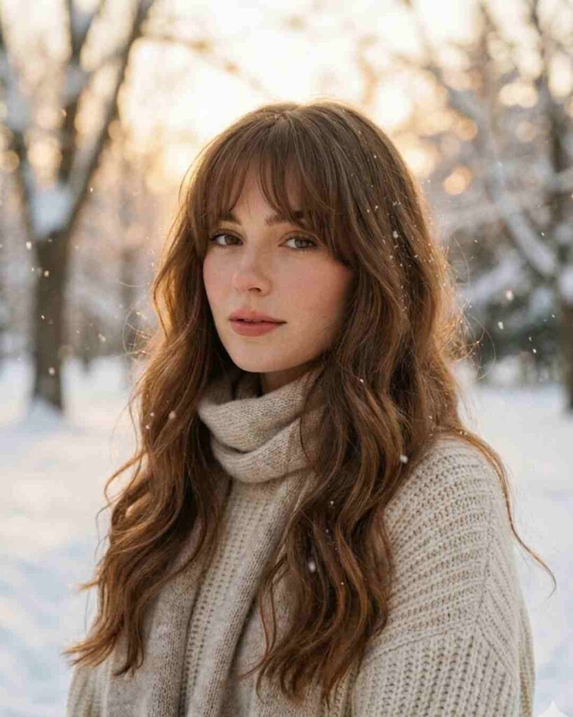 winter-ready bangs