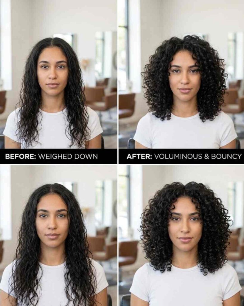 volume-boosting short cuts for thin curly hair